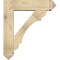 Ekena Millwork Olympic Arts and Crafts Rough Sawn Bracket w/ Offset Brace, Douglas Fir, 8"W x 32"D x 36"H BKT0806X32X36OLY03RDF - alternate 3